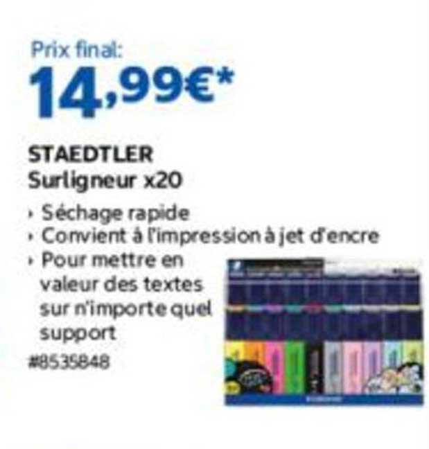 STAEDTLER Surligneur x20