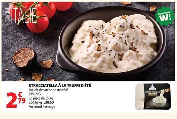 STRACCIATELLA À LA TRUFFE D'ÉTÉ
