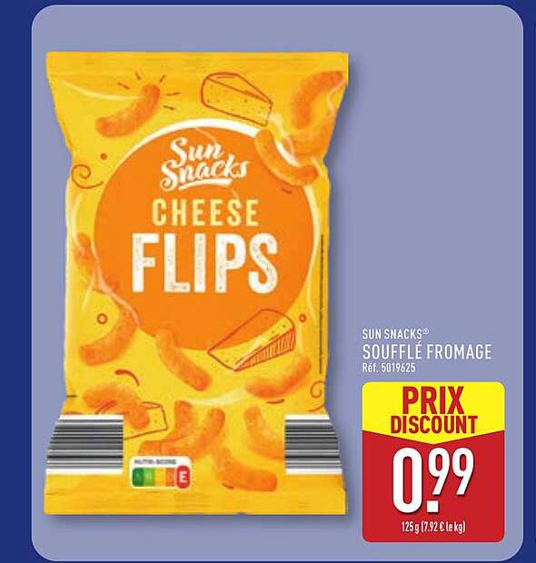 SUN SNACKS® SOUFFLÉ FROMAGE