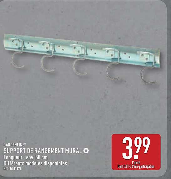 SUPPORT DE RANGEMENT MURAL