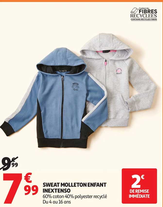 SWEAT MOLLETON ENFANT INEXTENSO