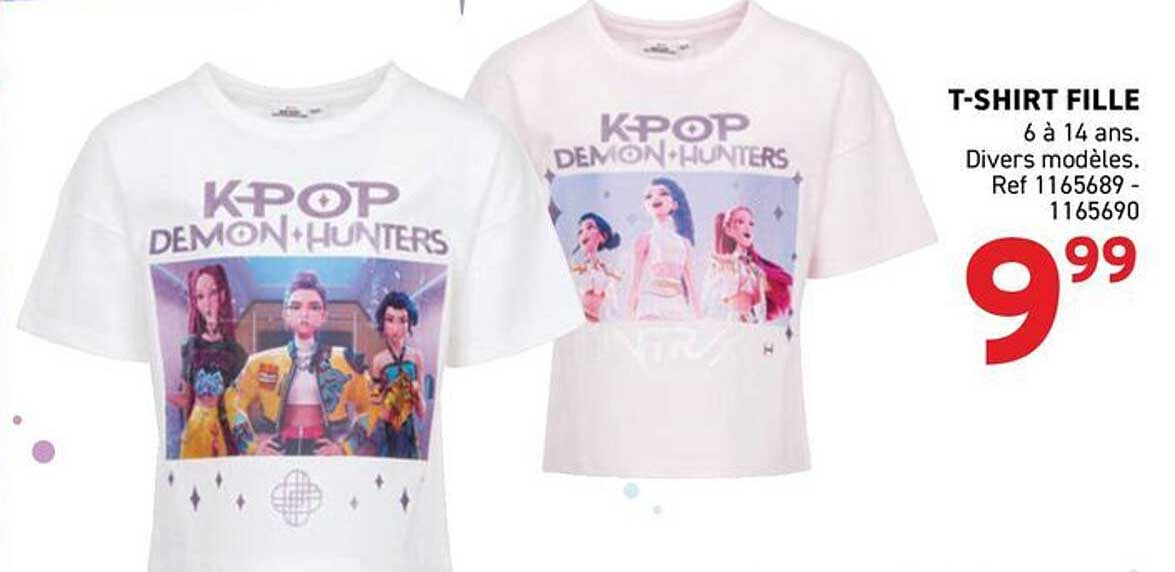 T-SHIRT FILLE 6 à 14 ans. Divers modèles. Ref 116589 - 116590
