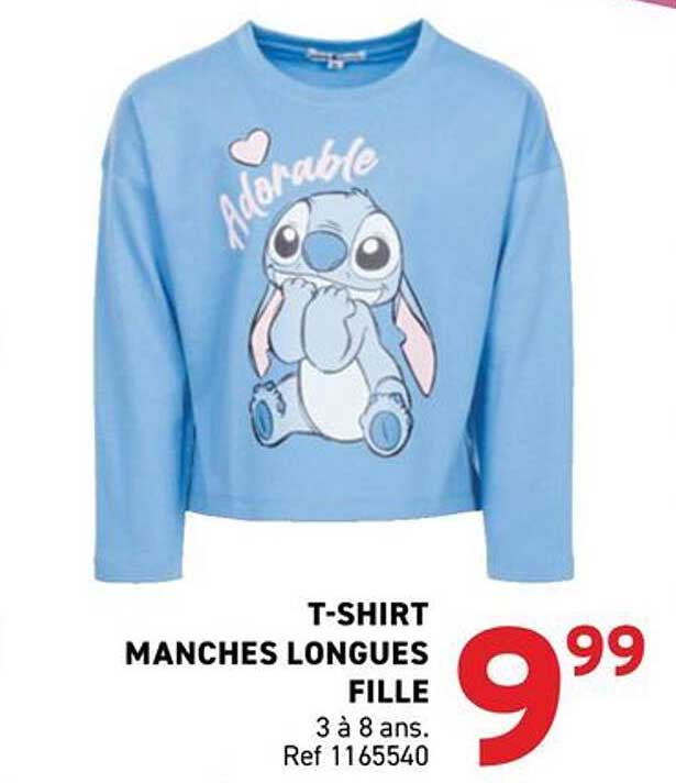 T-SHIRT MANCHES LONGUES FILLE