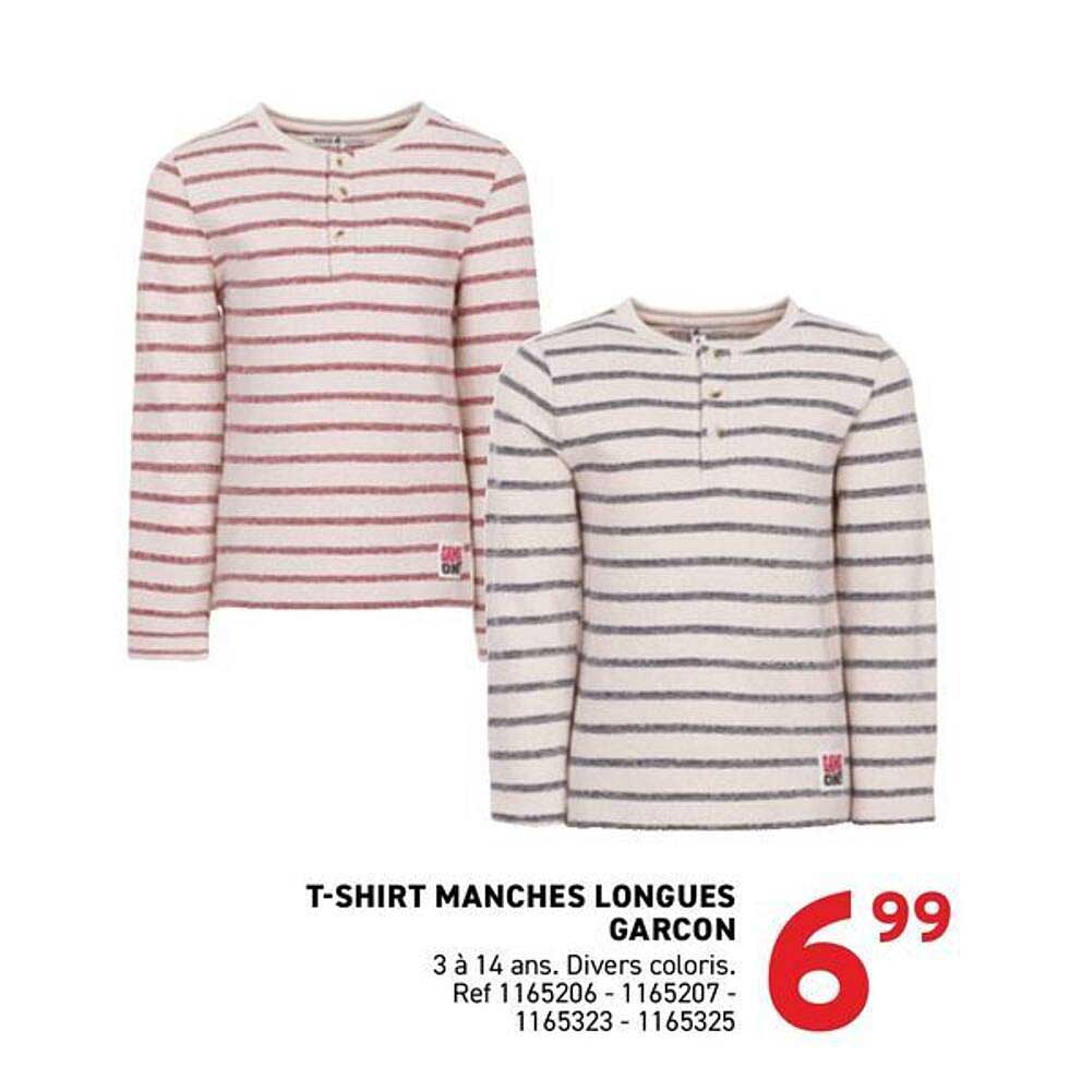 T-SHIRT MANCHES LONGUES GARCON