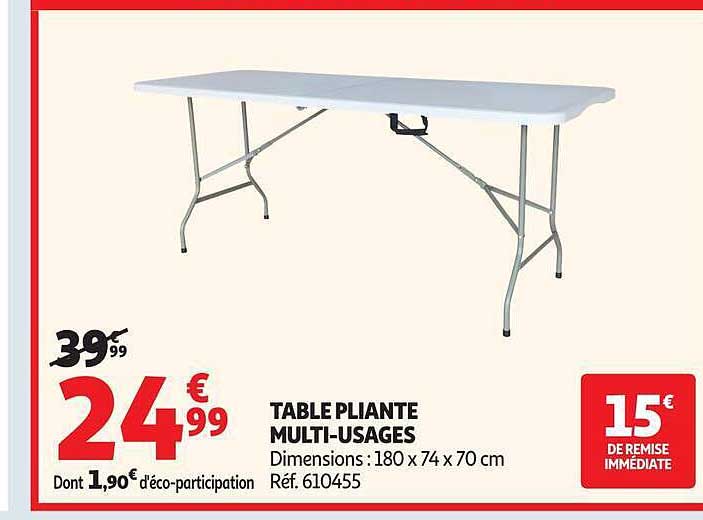 TABLE PLIANTE MULTI-USAGES