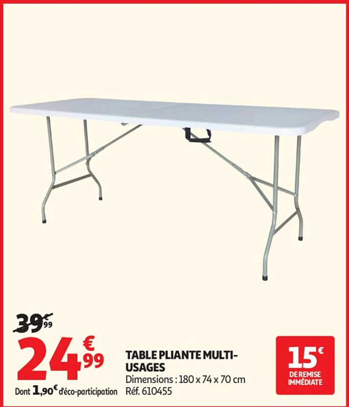 TABLE PLIANTE MULTI-USAGES