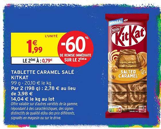 TABLETTE CARAMEL SALÉ KITKAT