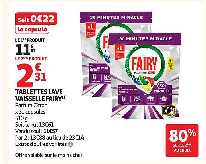 TABLETTES LAVE VAISSELLE FAIRY(1)