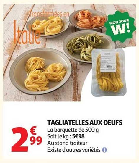 TAGLIATELLES AUX OEUFS