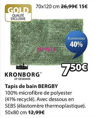 Tapis de bain BERGBY