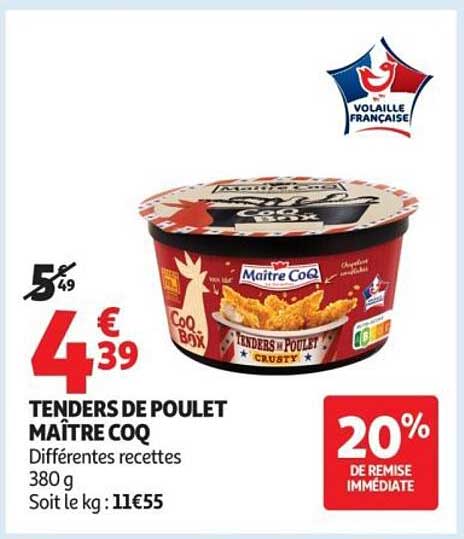 TENDERS DE POULET MAÎTRE COQ