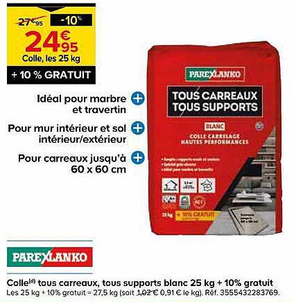 TOUS CARREAUX TOUS SUPPORTS