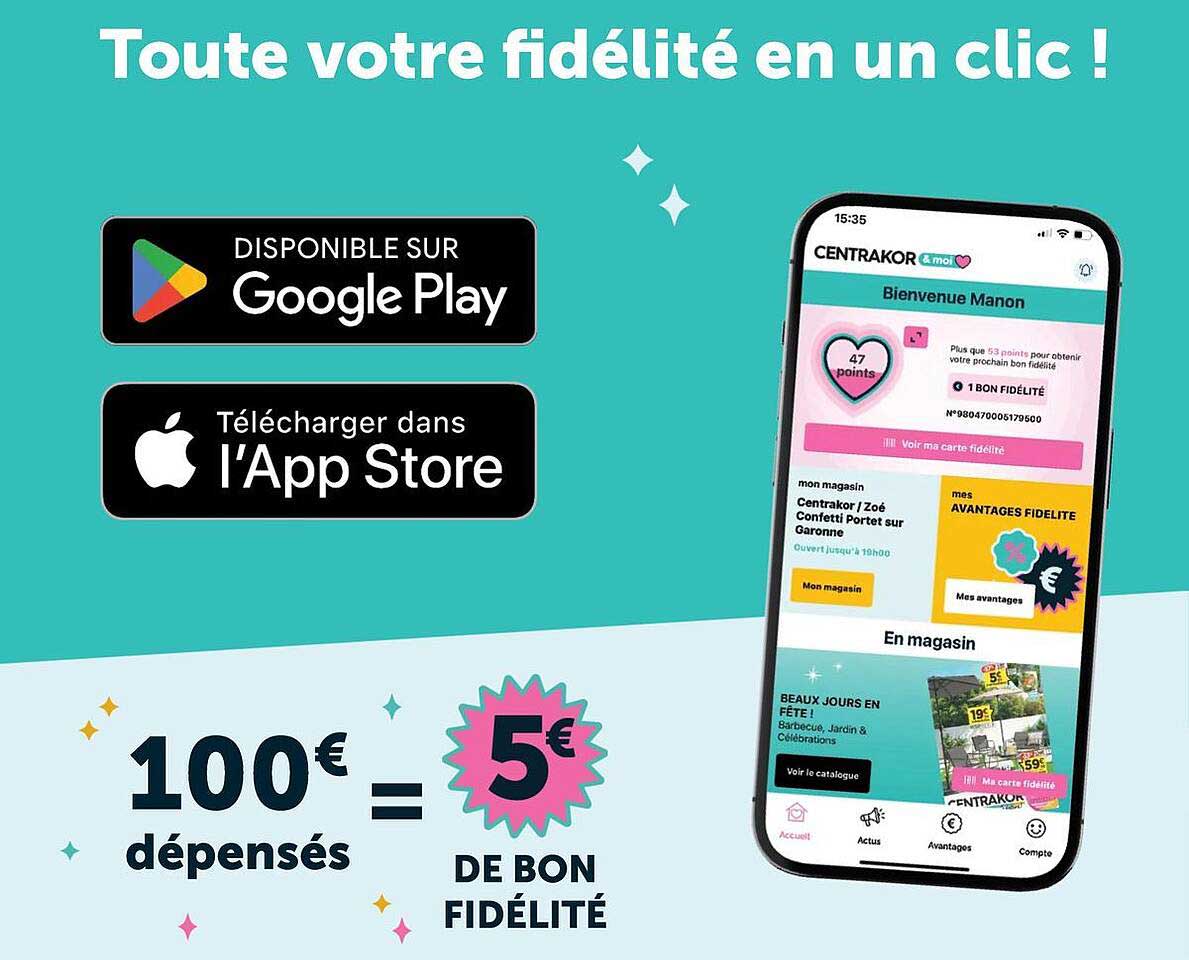 Toute votre fidélité en un clic !
