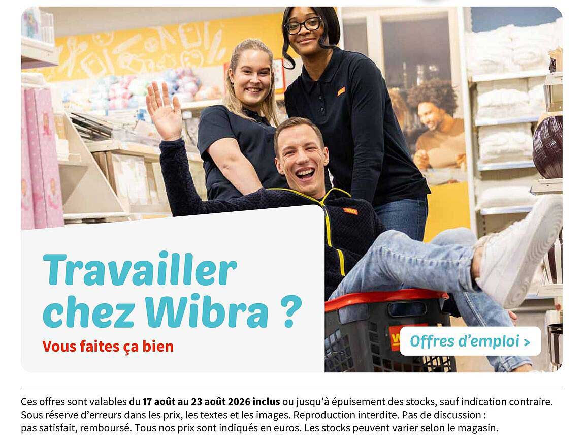 Travailler chez Wibra ?