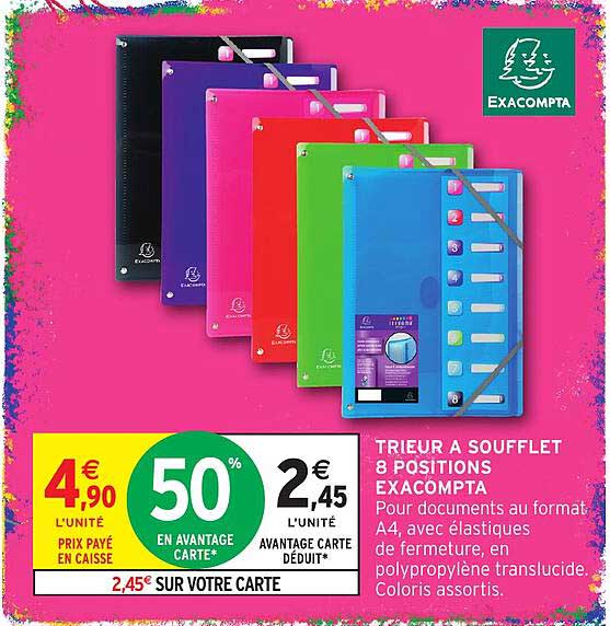 TRIEUR A SOUFFLET 8 POSITIONS EXACOMPTA