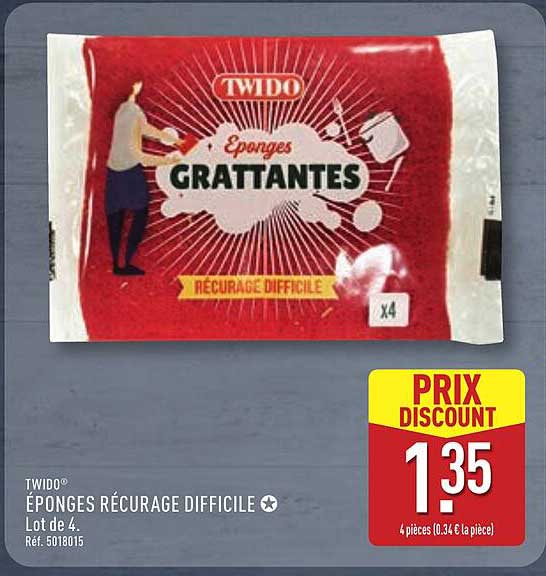 TWIDO® ÉPONGES RÉCURAGE DIFFICILE