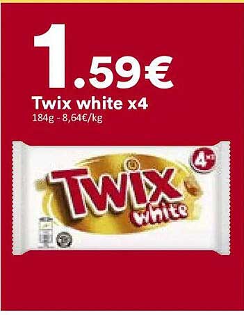Twix white x4