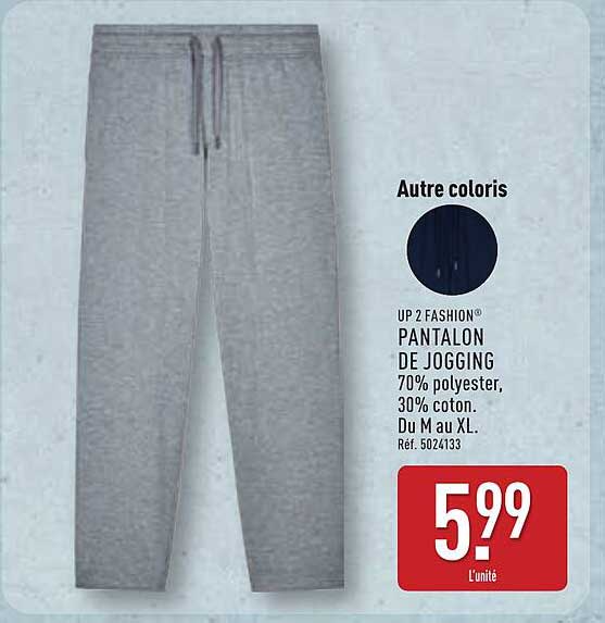 UP 2 FASHION® PANTALON DE JOGGING
