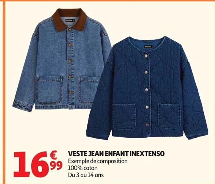 VESTE JEAN ENFANT INEXTENSO
