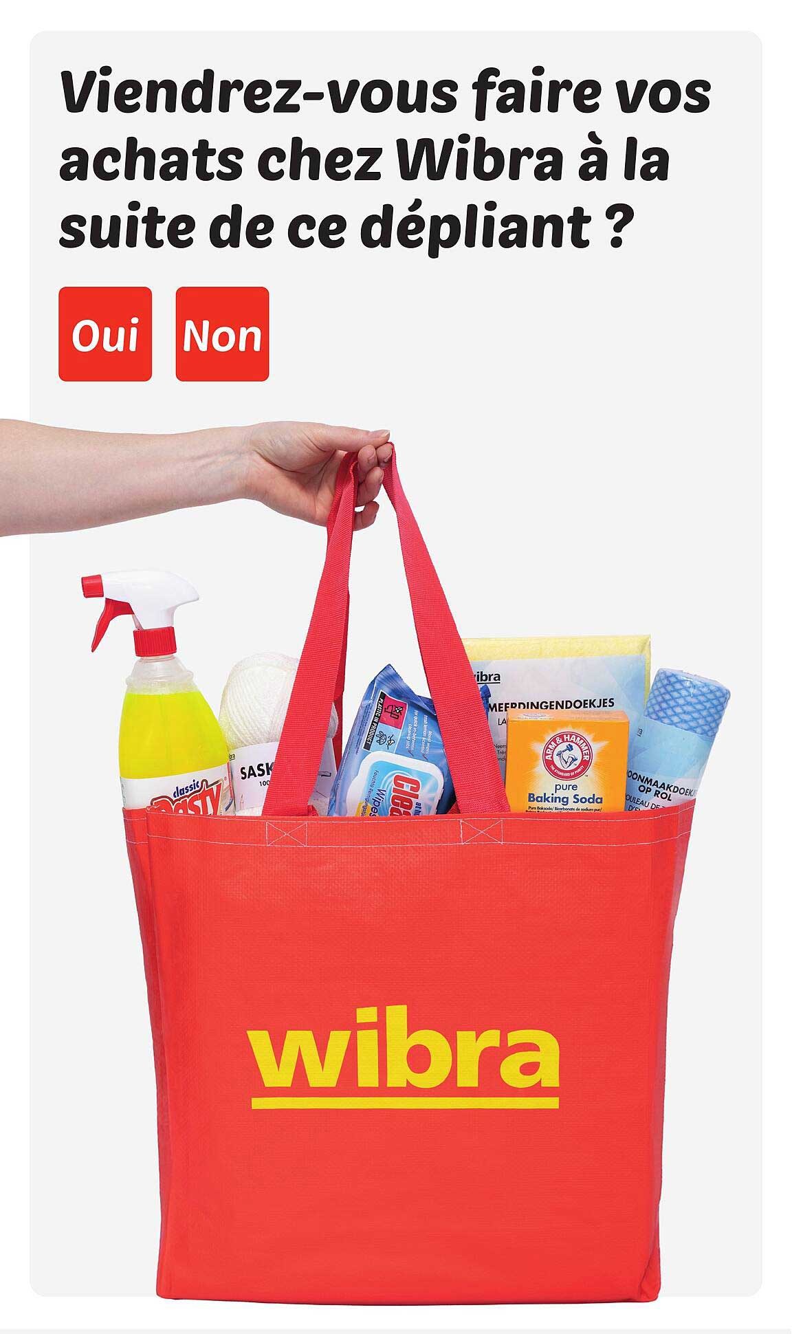 Viendrez-vous faire vos achats chez Wibra à la suite de ce dépliant ?