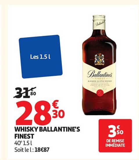 WHISKY BALLANTINE'S FINEST 40° 1,5 l