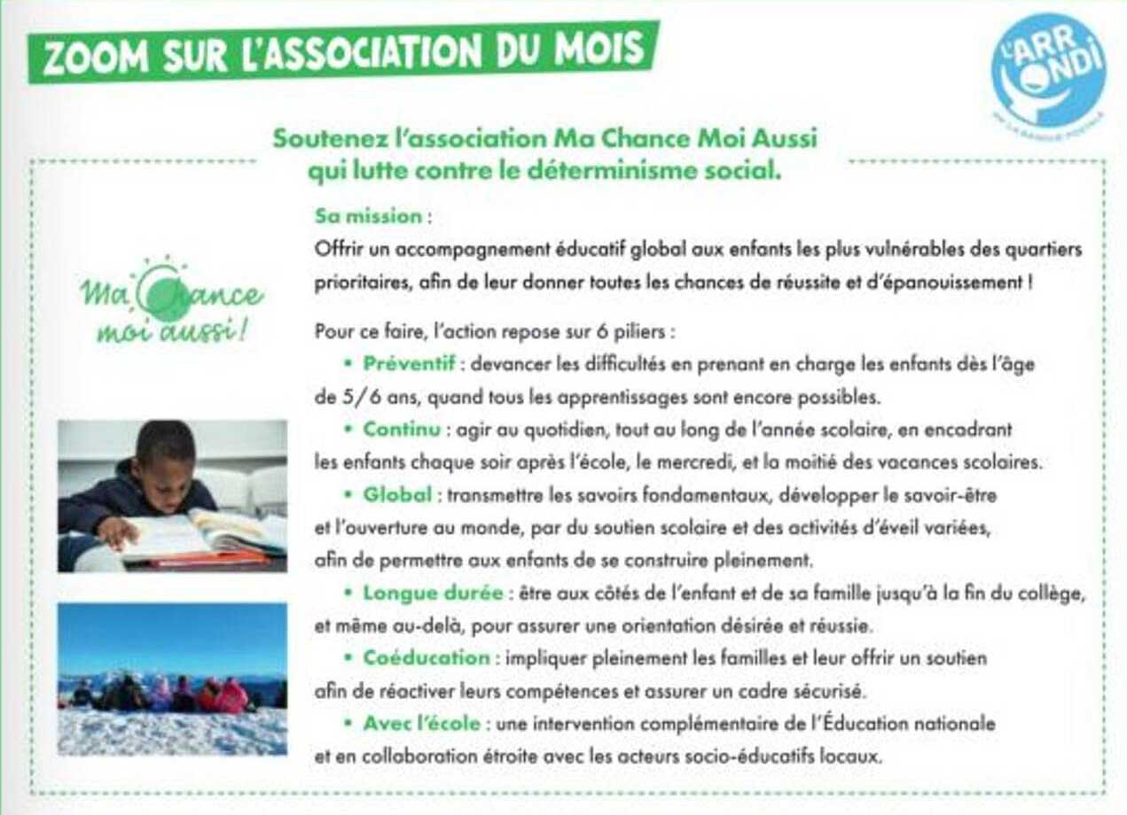 ZOOM SUR L’ASSOCIATION DU MOIS