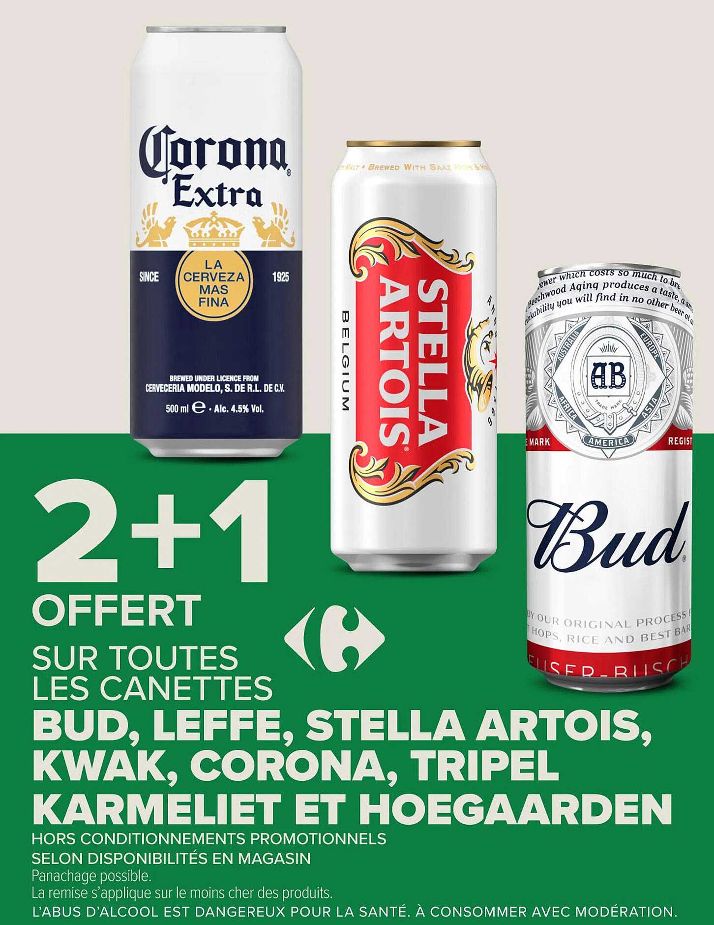 2+1 OFFERT SUR TOUTES LES CANETTES