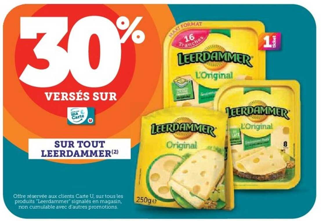 30% VERSÉS SUR SUR TOUT LEERDAMMER