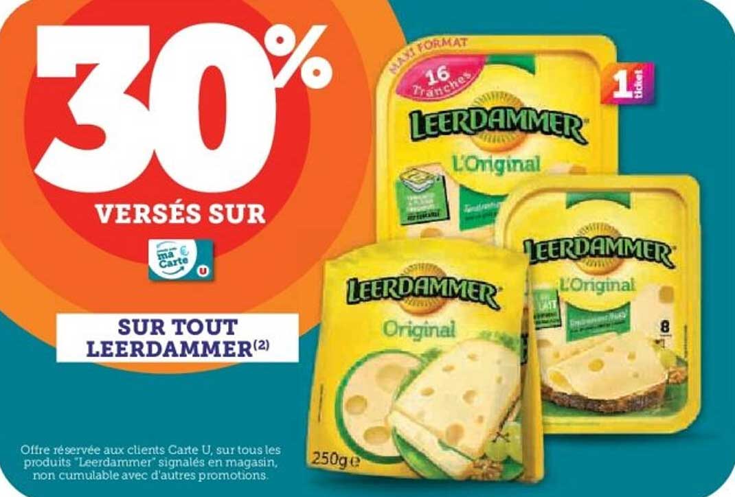 30% VERSÉS SUR SUR TOUT LEERDAMMER