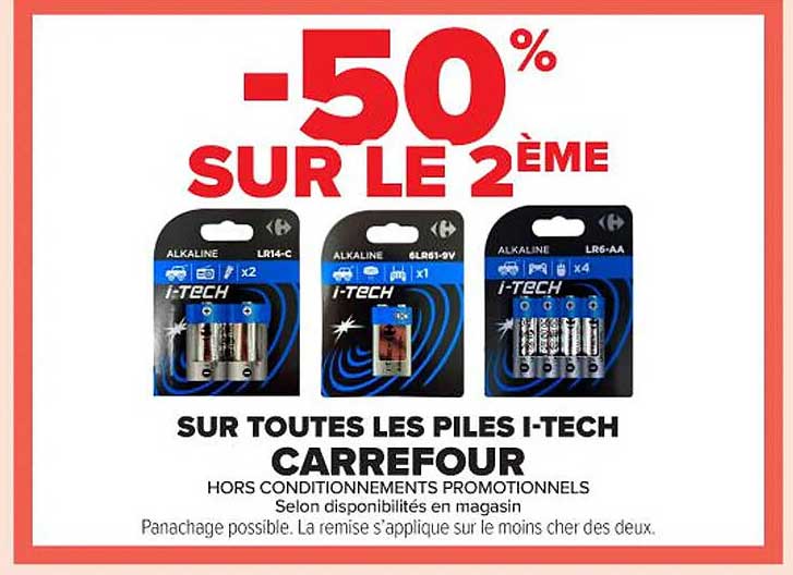 -50% SUR LE 2ÈME