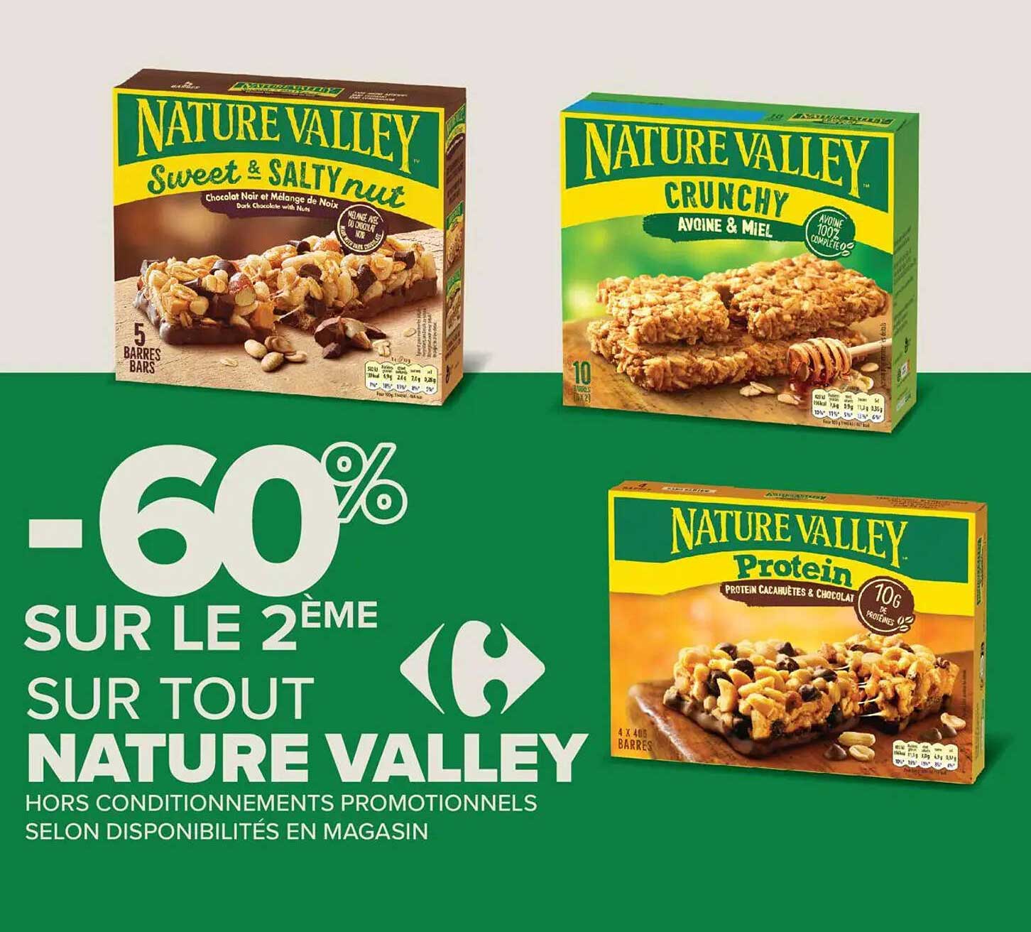 -60% SUR LE 2ÈME SUR TOUT NATURE VALLEY
