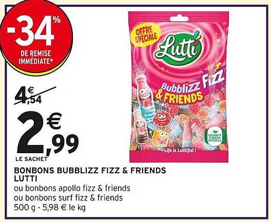 BONBONS BUBBLIZZ FIZZ & FRIENDS