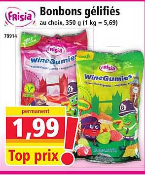 Bonbons gélifiés
