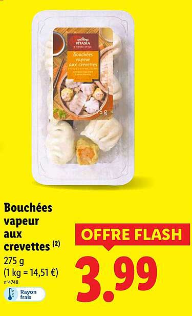 Bouchées vapeur aux crevettes