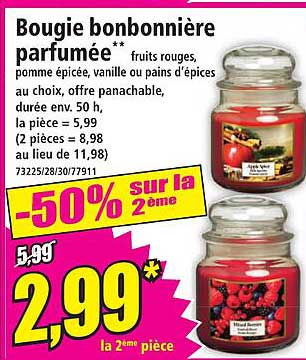 Bougie bonbonnière parfumée