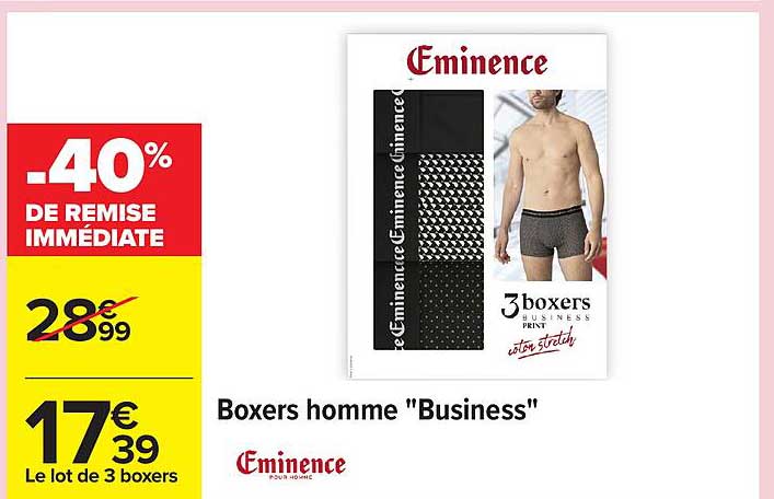 Boxers homme "Business"