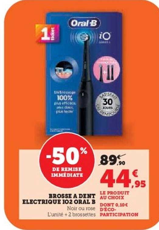 BROSE A DENT ELECTRIQUE I02 ORAL B