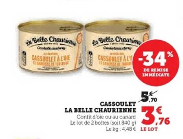 CASSOULET LA BELLE CHAURIENNE
