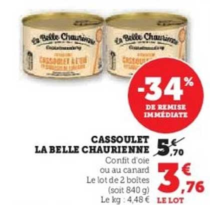 CASSOULET LA BELLE CHAURIENNE