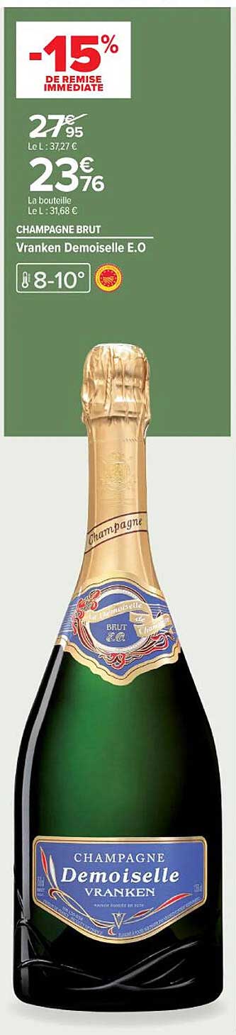 Champagne Brut Vranken Demoiselle E.O