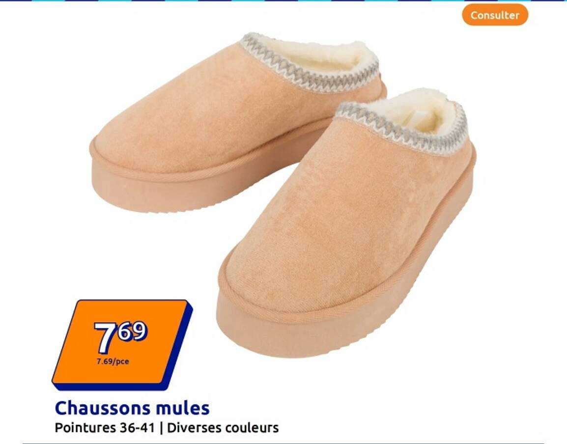 Chaussons mules
