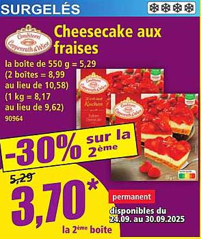 Cheesecake aux fraises