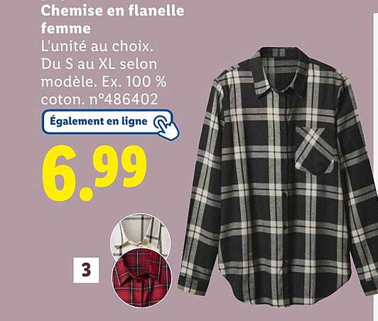 Chemise en flanelle femme
