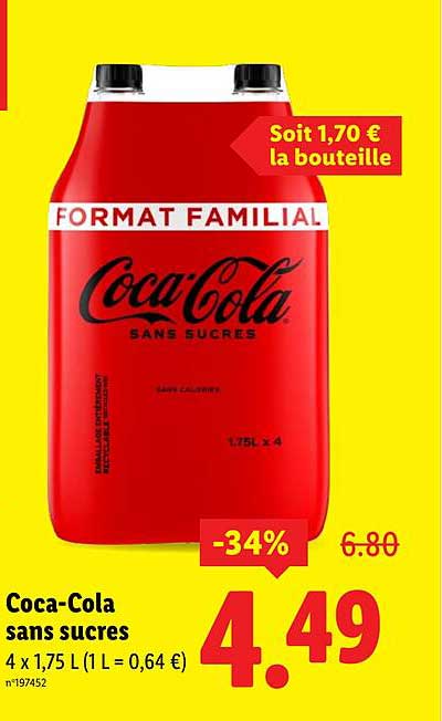 Coca-Cola sans sucres