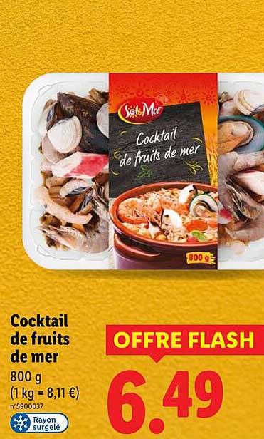 Cocktail de fruits de mer