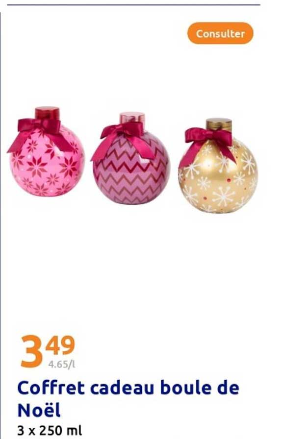 Coffret cadeau boule de Noël