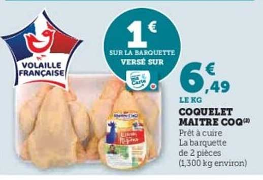 Coquelet Maître Coq - Prêt à cuire