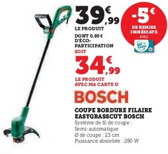 COUPE BORDURE FILAIRE EASYGRASSCUT BOSCH