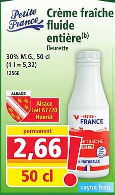 Crème fraîche fluide entière