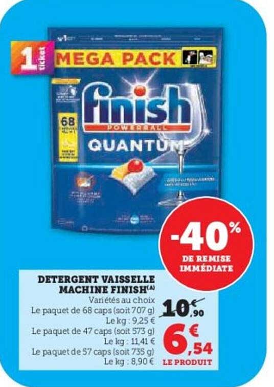 DÉTERGENT VAISSELLE MACHINE FINISHⓇ